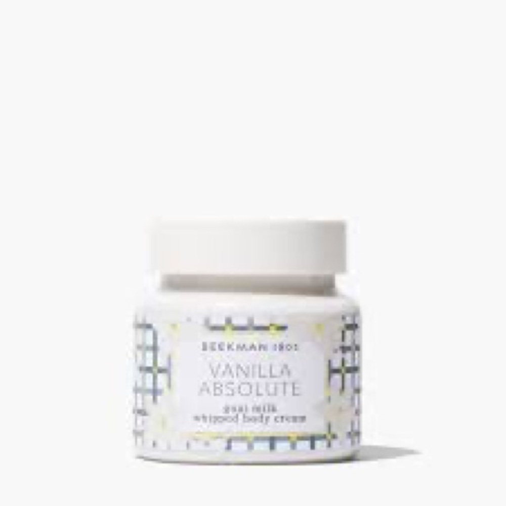 Beekman 1802 Vanilla Absolute Whipped Body Cream - White with Blue Accents